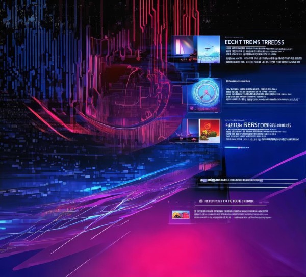 科技动态与故障预警海报模板